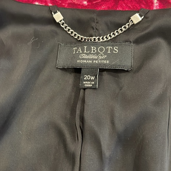 NEW Talbots Woman Petites | Rose‎ Blazer | 20W Petite - Picture 7 of 12